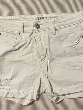 White Jean shorts